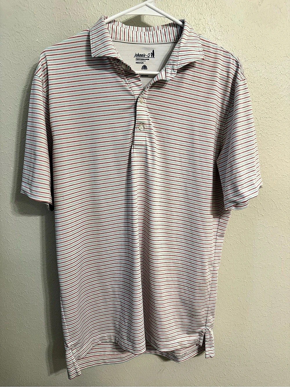 Johnnie-O Striped Performance Polo